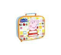 Peppa Pig Lunch Box Set for Kids | Children School Food Bag | George Pig Rebecca Rabbit Suzy Sheep Characters One Size