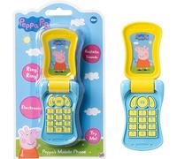 Peppa Toy Phone Flip Mobile Role Play For Kids - Pig Character Interactive Learning and Child Development Toys