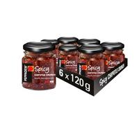 PEPPADEW Spicy Chipotle Crunch, Vegan, Savoury Ingredient Perfect for Topping Salads, Salsa and Pizza, Pack of 6 Jars x 120g