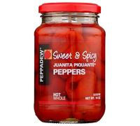 Peppadew Whole Piquante Peppers Sweet Hot (400g) - Pack of 6