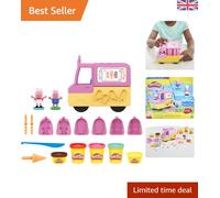 Peppa's Ice Cream Playset - 5 Cans of Modeling Compound & Characters Included