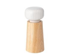 Pepper and Salt Grinder Manual and Adjustable Roughness Ceramic Core for Kitchen Use(6 inch White)