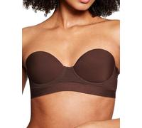 Pepper Bra for AA-B Cups | Strapless Lightly Lined Multiway Underwire Bra for Women with Convertible Straps, Espresso, 32AA