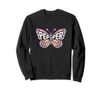 Pepper Butterfly - Personalized Cute Name Word Art Sweatshirt