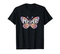 Pepper Butterfly - Personalized Cute Name Word Art T-Shirt