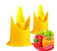 Pepper Corer Seed Remover 2Pcs Tomato Coring Tools Multifunctional Fruit Vegetable Core Remover for Home Kitchen Restaurant (Random Color)