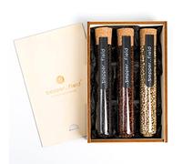 Pepper Field Kampot Pepper - black, white, red 100% real pepper from Kampot, Cambodia PGI - whole pepper - set of glass tubes in a gift box 3 x 75g