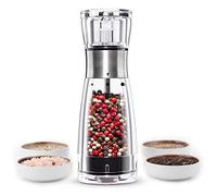 Pepper Grinder or Salt Mill-Professional TREBLEWIND Stainless Steel Manual Pepper Grinder Mill with Rotate tab and Refillable-Salt or Pepper, Fits in Home, Kitchen, BBQ