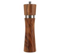 Pepper Grinder, VanlonPro Wooden Pepper Mill Salt Mill, Adjustable Coarseness Peppermill and easily refillable, Ceramic Grinding Mechanism (8 Inch, 1 Pack)
