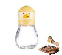 Pepper Mill Bottle - Yellow Duck Manual Pepper Mill 180ml/200ml, Adjustable Coarseness Seasoning Bottle for Salt and Pepper | Kitchen Utensil, Dining Table Accessory, Prep