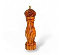 Pepper Mill - Handcrafted Olive Wood Pepper Mill Grinder - Premium Adjustable Ceramic Mechanism - Elegant Kitchen and Dining Accessory - Perfect for Gourmet Chefs and Home Cooks (20 cm)