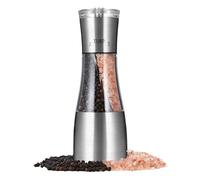 Pepper Mill or Salt Mill Pepper and Salt Grinder Double Grinding Shaker, Adjustable Coarseness, Ceramic Rotor Kitchen Cooking Accessories Pepper or Salt Grinder