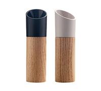 Pepper Mill or Salt Mill Wooden Salt and Pepper Mill Wood Pepper Mills with Adjustable Ceramic Rotor Handheld Seasoning Grinder Pepper or Salt Grinder(E)