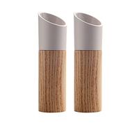 Pepper Mill or Salt Mill Wooden Salt and Pepper Mill Wood Pepper Mills with Adjustable Ceramic Rotor Handheld Seasoning Grinder Pepper or Salt Grinder(C)