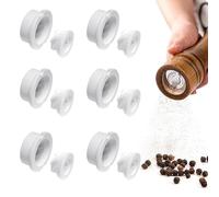 Pepper Mill Replacement Parts,Salt and Pepper Grinder Ceramic Grinder Core Pepper Mill Acessories for DIY Salt Pepper Or Spice Mills（6pcs）