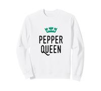 Pepper Queen, Pepper Lover, Cute Graphic Sweatshirt