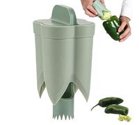 Pepper Seed Corer Remover,Jalapeno Green Pepper Corer for BBQ,2025 New 2 in 1 Bell Easy to Use Durable Core Remover, Kitchen Gadget