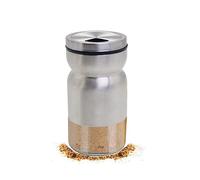 Pepper Shaker or Salt Shaker with Adjustable Pour Holes - Elegant Stainless Steel Spice Dispenser - Perfect for Himalayan, Table Salt, White and Black Pepper [BQ31]