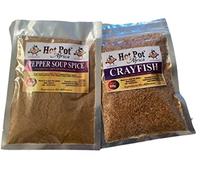 Pepper Soup Spice & Crayfish Combo, (100g) Pepper Soup Seasoning + Ground Crayfish, for Nigerian Pepper Soup, West African Soups, Stews, Fish and Meat Dishes|Hot Pot Africa