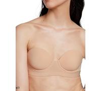 Pepper Strapless Bra | MVP Multiway Lightly Lined Strapless, Underwire Bra for Women with Convertible Straps (30A-40B), Buff, 30A