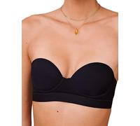 Pepper Strapless Bras | MVP Multiway Strapless, Underwire Bra, Comfy Bra with Convertible Straps (30A-40B), Black, 34AA