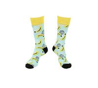 PEPPER TREE Banana Printed Socks Premium Cotton Super-Stretch Funky W/M Unisex Socks (UK, Numeric, 6, 9, Regular, Regular, Multi)
