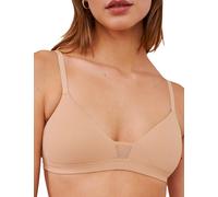 Pepper Wireless Bra | Feelgood Wirefree T-Shirt Bras for Women, Comfy Bras, Convertible Straps for Racerback, (XXS-XL), Buff, M