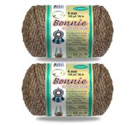 Pepperell Bonnie Braid Macrame Cord | 4mm x 100yd | Pottery (Value 2-Pack) | Twisted Polypropylene Cord for DIY Crafts, Plant Hangers, Wall Hangings, Crochet & Macrame | Long-Lasting, Vibrant Color