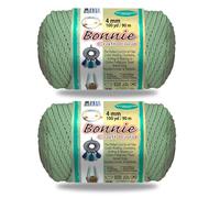 Pepperell Bonnie Braid Macrame Cord | 4mm x 100yd | Sage (Value 2-Pack) | Twisted Polypropylene Cord for DIY Crafts, Plant Hangers, Wall Hangings, Crochet & Macrame | Long-Lasting, Vibrant Color