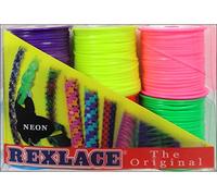 Pepperell Rexlace 50yd Spools 6/Pkg-Neon, Other, Multicoloured, 7.62 x 20.32 x 13.97 cm