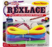 Pepperell Rexlace Plastic Lacing 27yd-Neon