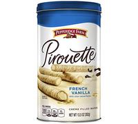 Pepperidge Farm Crème Filled Pirouette Rolled Wafers, French Vanilla, 13.5-Ounce Can