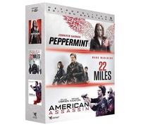 Peppermint + 22 Miles + American Assassin DVD Box Set New