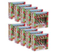 Peppermint Candy Canes Christmas Candy canes Suitable for Vegetarian and Vegan (100X Large, Red & Green)