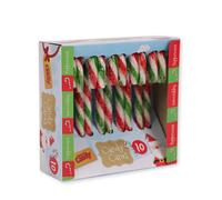 Peppermint Candy Canes Christmas Candy canes Suitable for Vegetarian and Vegan (10X Large, Red & Green)