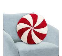 Peppermint Candy Pillow Christmas Pillows Peppermint Christmas Chair Cushions Red and White Pillows Decorative Pillows for Living Room Bedroom Neck