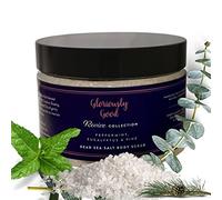 Peppermint, Eucalyptus and Pine Dead Sea Salt Natural Aromatherapy Body Scrub - white