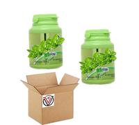 Peppermint Flavoured Chewing Gum Bottle 58.4g - Mint Gums For Fresh Breath & Long Lasting - wgy (2 x Bottles)