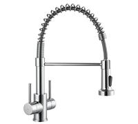 Peppermint Kitchen Taps with Pull Out Spray Dual L