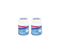 Peppermint Mentos White Sugar Free Chewing Gum - 40 Pieces Tub (Pack of 2)