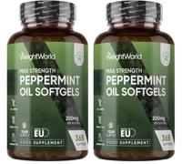 Peppermint Oil Capsules 200mg - 1 Year Supply - 365 Softgels - 1 Per Day (Pack of 2)