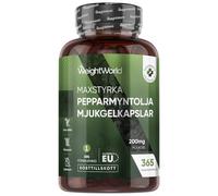 Peppermint Oil Capsules 200mg - 1 Year Supply - 365 Softgels - Easy to Consume - 1 Per Day - Peppermint Oil Softgels - Lactose-Free & Gluten-Free Supplement - Non-GMO & GMP-Approved