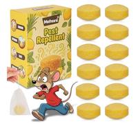 Peppermint Oil Rat Repellent, Mehani 12 Pack Mouse Repellent Balls, Natural Pest Insect Control for Indoor & Outdoor, Pest Control Balls for Home, Garden, Car, Garage, Boats
