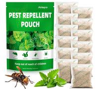 Peppermint Oil Wasp Repellent -12 pcs Wasps Deterrent Indoor Outdoor Safe for Pet and Human, Natural Wasp Repellant for Mosquitoes Fruit Fly Ant Wasp and Bee