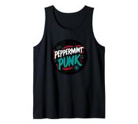 Peppermint Punk Stamp Look Tank Top