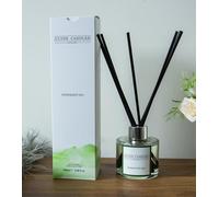 Peppermint Spa Reed Diffuser - Clyde Candles, Luxury Diffuser Oil with a Set of 7 Fibre Sticks, 100ml, Best Aroma Scent for Home, Kitchen, Living Room, Bathroom. Fragrance Diffusers set with sticks