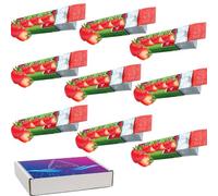 Peppermint & Strawberry Mint Flavored Chewing Gums Packs 13.5g - Mint Flavored Gums Packs - Refreshing Fresh Breath Gums - wgy (16 x Packs, Strawberry mint gum)