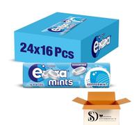Peppermint Sugar-Free Extra Breath Mints Pack of 24 (16 Pieces Each) | Long-Lasting Fresh Breath | Cool Refreshing Mint Tablets for Everyday & Bulk Use