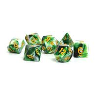 Peppermint Swirl Acrylic DnD Dice For Dungeons & Dragons D20 RPG Games Polyhedral Dice