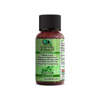 Peppermint Turmeric & Ginger Deep Massage Oil - Mental Focus, Muscle & Joint Relief, Headache & Migraine Remedy, Anti-Bloat Herbal Tea Infusion, Cooling Foot & Leg Spray (10ml Cap)